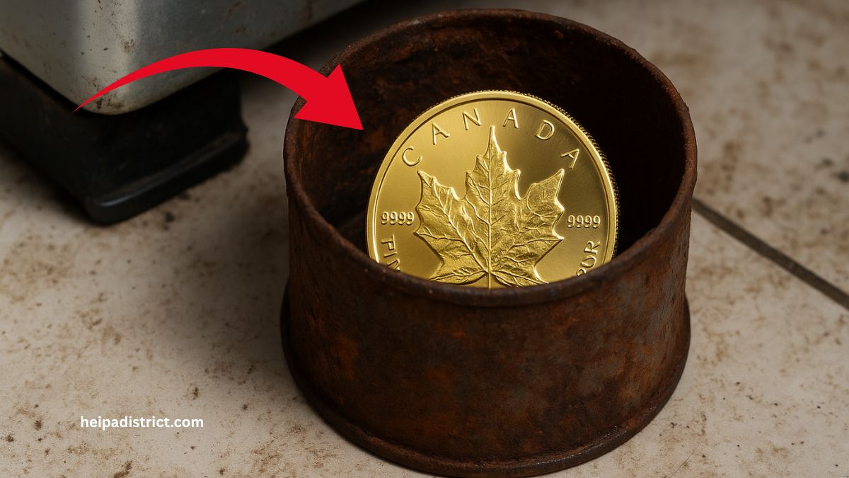 $20,000 Canadian Gold Coin Found In A Rusty Tin Behind The Fridge